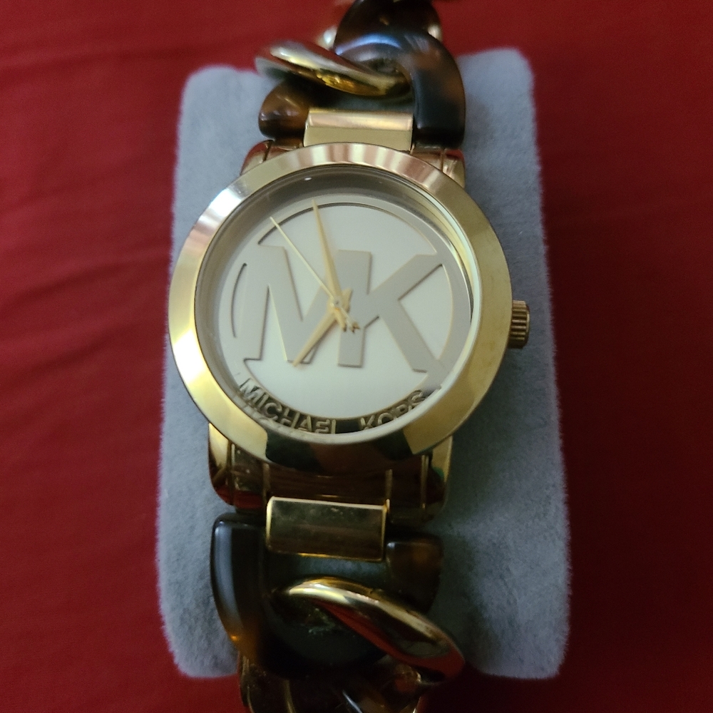 MK Gold and Brown Women's watch